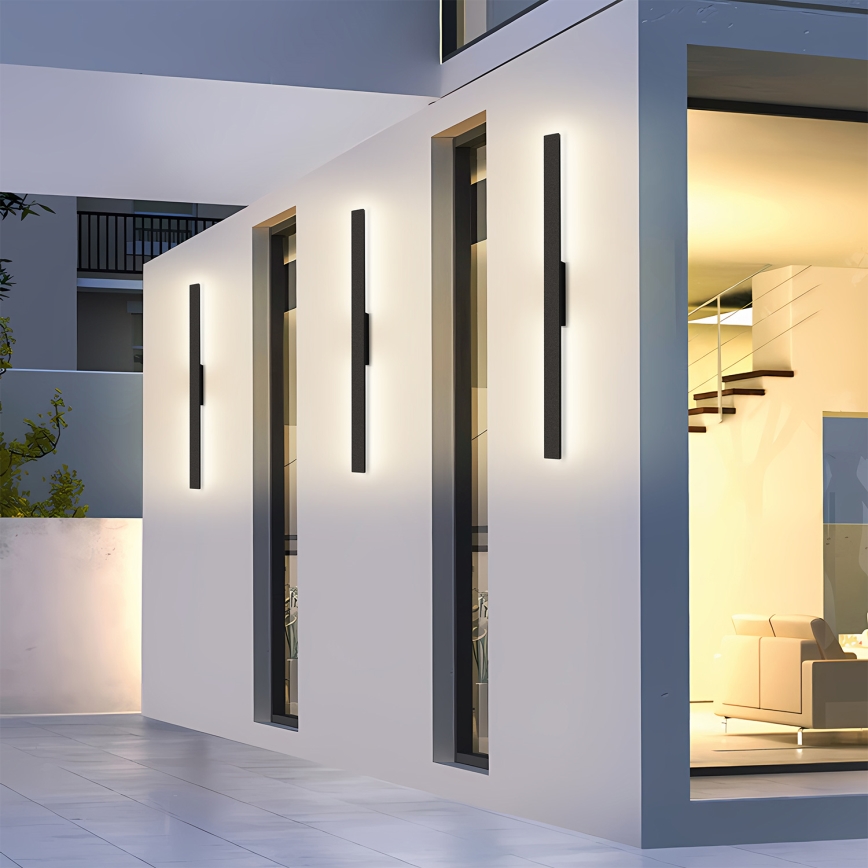 Brilagi - LED zunanje stensko svetilo LUNA LED/24W/230V 4000K IP65 100 cm črna CRI 90