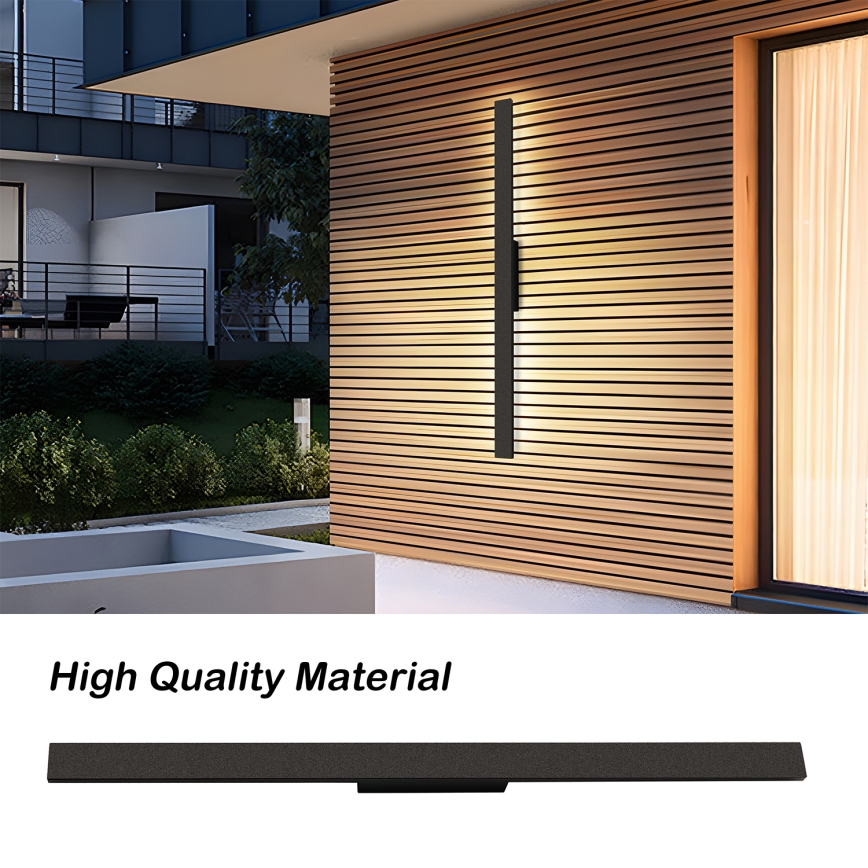 Brilagi - LED zunanje stensko svetilo LUNA LED/24W/230V 4000K IP65 100 cm črna CRI 90