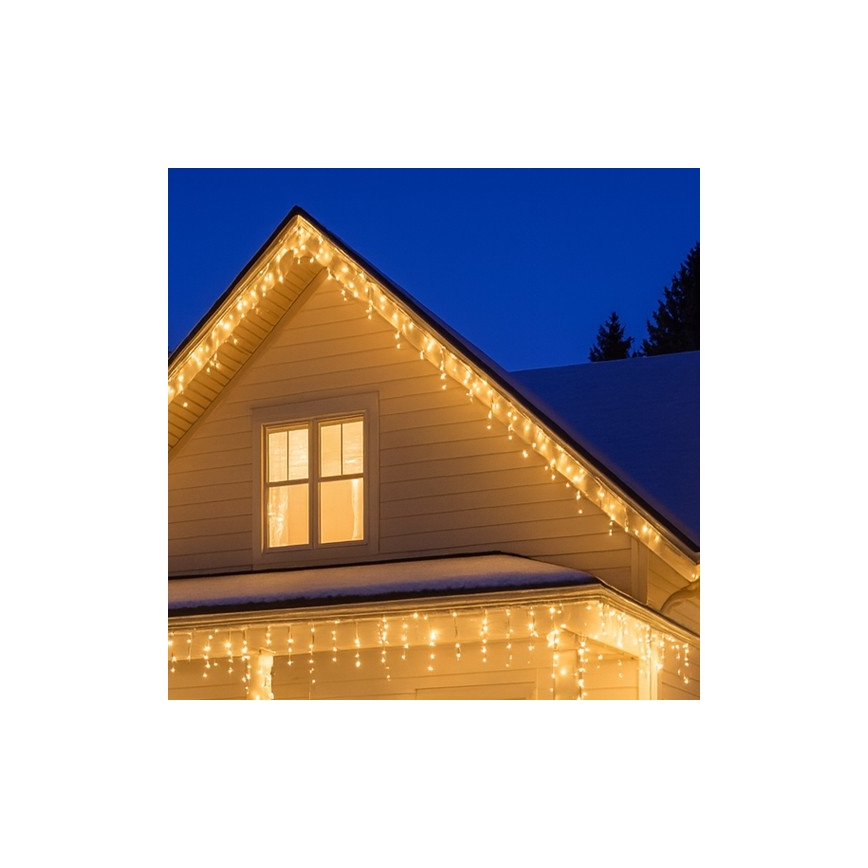 Brilagi - LED Zunanji niz 360xLED/8 funkcij 14m IP44 topla bela kapniki