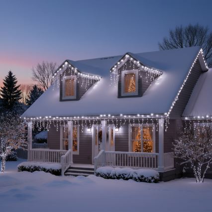 Brilagi - Zunanji LED niz 400xLED/8 funkcij 23m IP44 hladna bela