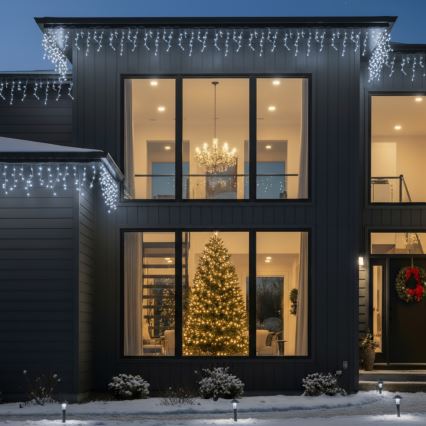 Brilagi - Zunanji LED niz 400xLED/8 funkcij 23m IP44 hladna bela