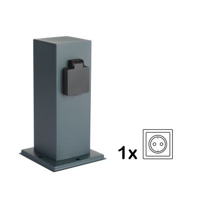 Brilagi - Zunanji stebriček z vtičnicami PILLAR 1Z SCHUKO 230V IP44 antracit