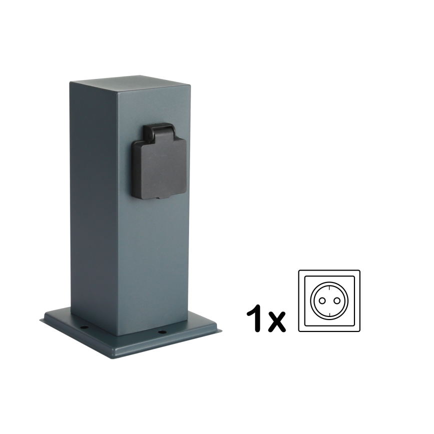 Brilagi - Zunanji stebriček z vtičnicami PILLAR 1Z SCHUKO 230V IP44 antracit