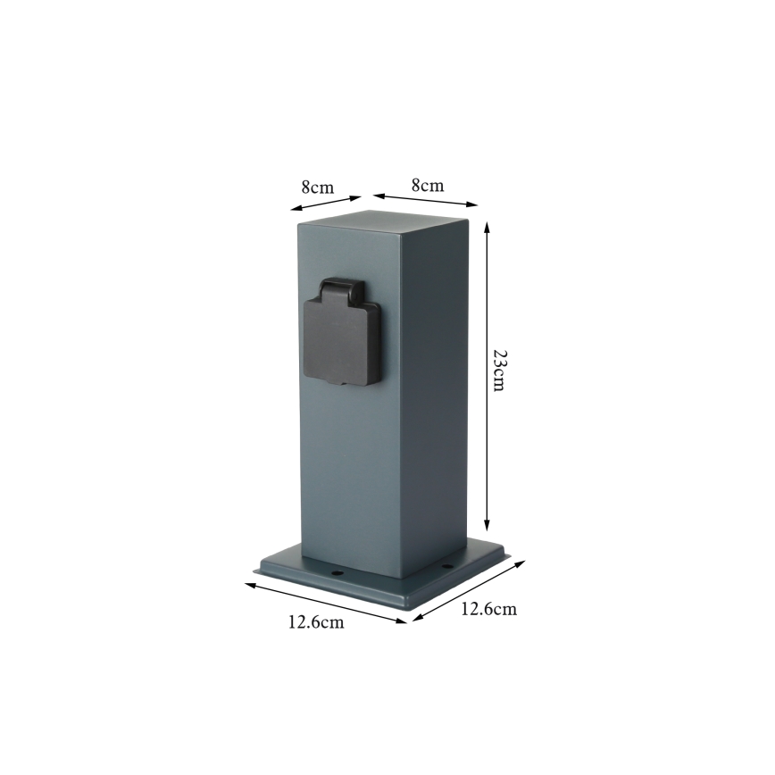 Brilagi - Zunanji stebriček z vtičnicami PILLAR 1Z SCHUKO 230V IP44 antracit