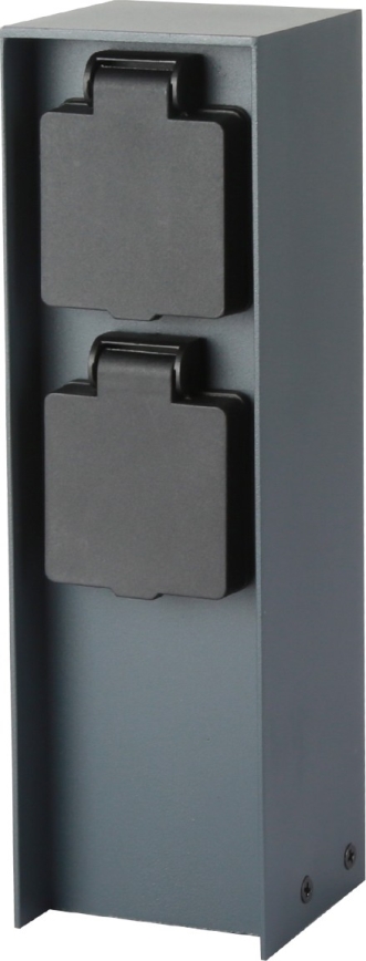 Brilagi - Zunanji stebriček z vtičnicami PILLAR 2Z SCHUKO 230V IP44 antracit