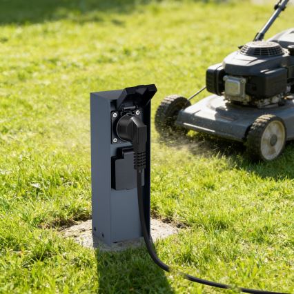 Brilagi - Zunanji stebriček z vtičnicami PILLAR 2Z SCHUKO 230V IP44 antracit