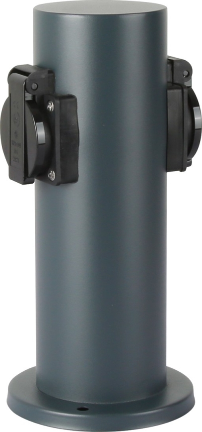 Brilagi - Zunanji stebriček z vtičnicami PILLAR 2Z SCHUKO 230V IP44 antracit