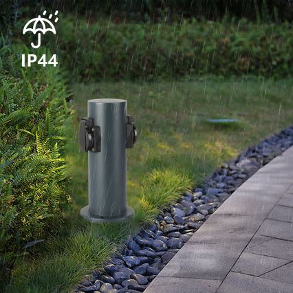 Brilagi - Zunanji stebriček z vtičnicami PILLAR 2Z SCHUKO 230V IP44 antracit