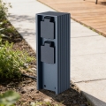 Brilagi - Zunanji stolp z vtičnicama PILLAR 2Z SCHUKO 230V IP44 antracit