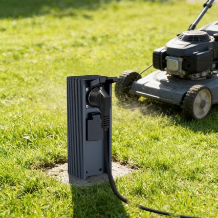 Brilagi - Zunanji stolp z vtičnicama PILLAR 2Z SCHUKO 230V IP44 antracit