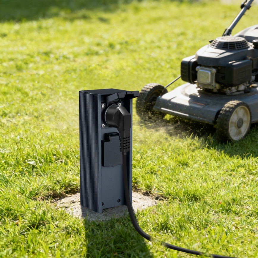 Brilagi - Zunanji stolp z vtičnicama PILLAR 2Z SCHUKO 230V IP44 antracit