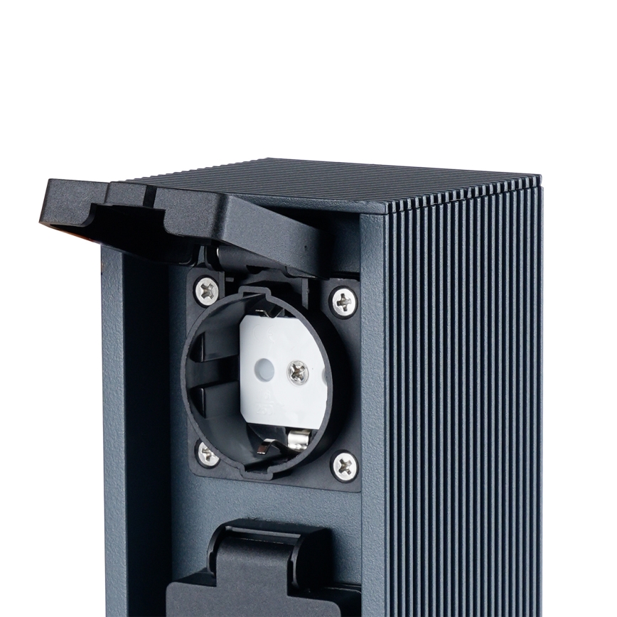 Brilagi - Zunanji stolp z vtičnicama PILLAR 2Z SCHUKO 230V IP44 antracit