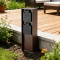 Brilagi - Zunanji stolp z vtičnicami PILLAR 2Z SCHUKO 230V IP44 rjav