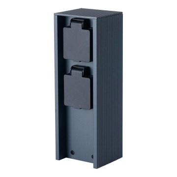Brilagi - Zunanji vtičnični steber PILLAR 2Z SCHUKO 230V IP44 antracit