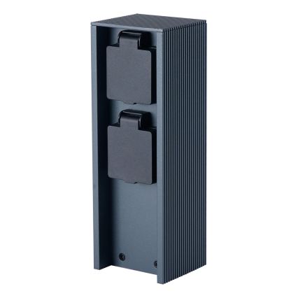 Brilagi - Zunanji vtičnični steber PILLAR 2Z SCHUKO 230V IP44 antracit