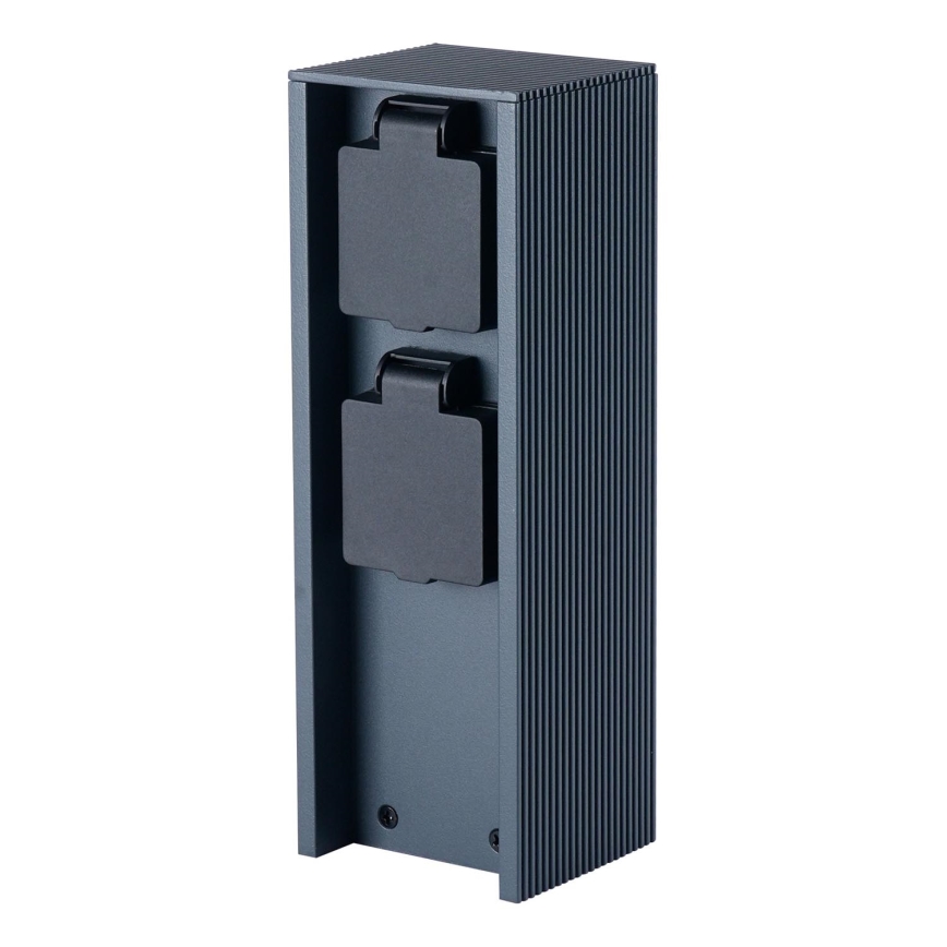 Brilagi - Zunanji vtičnični steber PILLAR 2Z SCHUKO 230V IP44 antracit