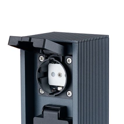 Brilagi - Zunanji vtičnični steber PILLAR 2Z SCHUKO 230V IP44 antracit