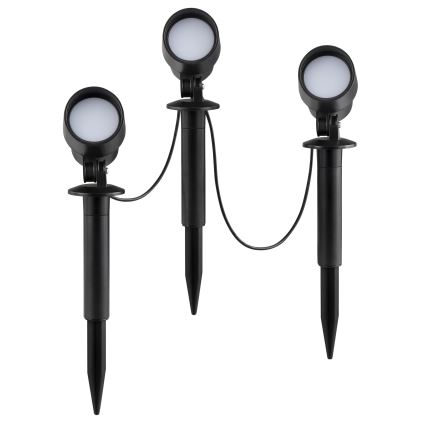 Brilliant - KOMPLET 3x LED zunanjih svetilk KAMARA LED/8,5W/230V IP44 črna