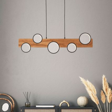 Brilliant - LED Lestenec na vrvici CHEESY LED/34W/230V bor - FSC certifikat