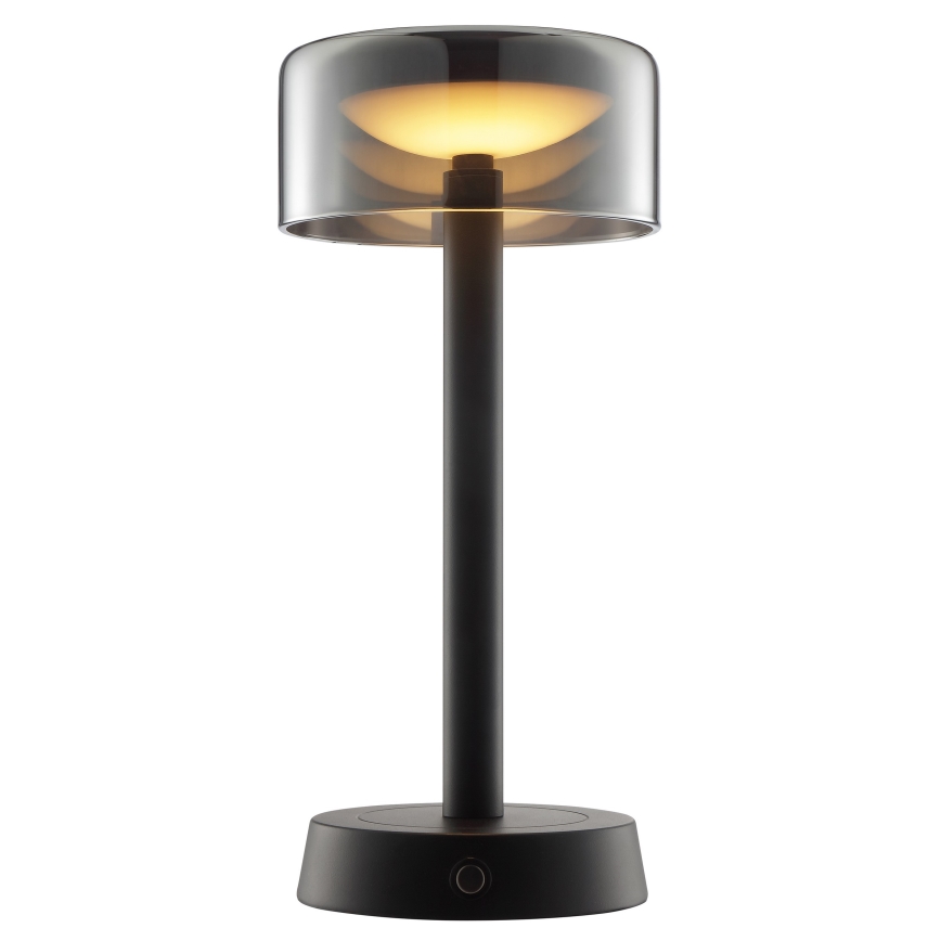 Brilliant - zatemnjiva polnilna LED namizna svetilka na dotik za zunanjo uporabo RAZOR LED/2,5W/5V 2700K 2600 mAh IP44 črna