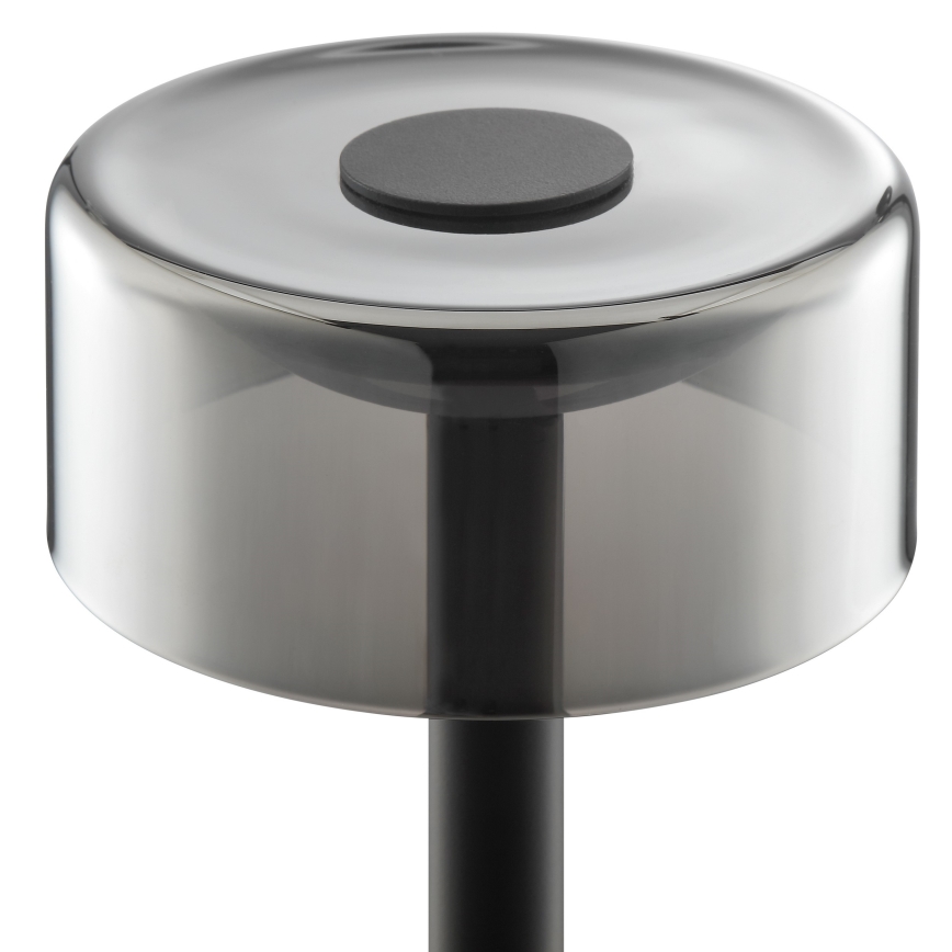 Brilliant - zatemnjiva polnilna LED namizna svetilka na dotik za zunanjo uporabo RAZOR LED/2,5W/5V 2700K 2600 mAh IP44 črna