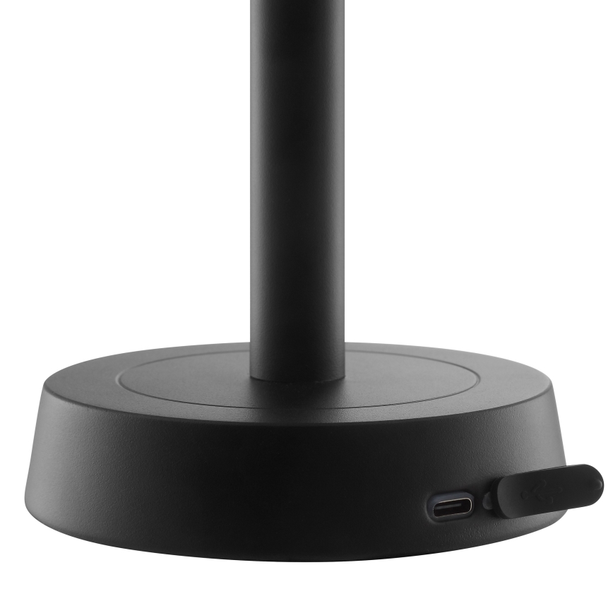 Brilliant - zatemnjiva polnilna LED namizna svetilka na dotik za zunanjo uporabo RAZOR LED/2,5W/5V 2700K 2600 mAh IP44 črna