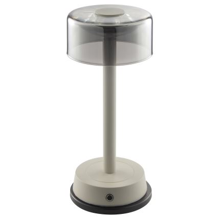 Brilliant - LED zatemnjiva polnilna namizna zunanja svetilka na dotik RAZOR LED/2,5W/5V 2700K 2600 mAh IP44 siva