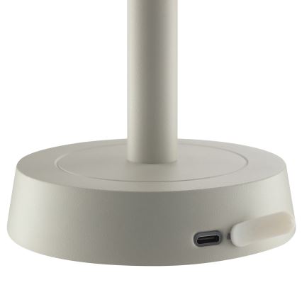 Brilliant - LED zatemnjiva polnilna namizna zunanja svetilka na dotik RAZOR LED/2,5W/5V 2700K 2600 mAh IP44 siva