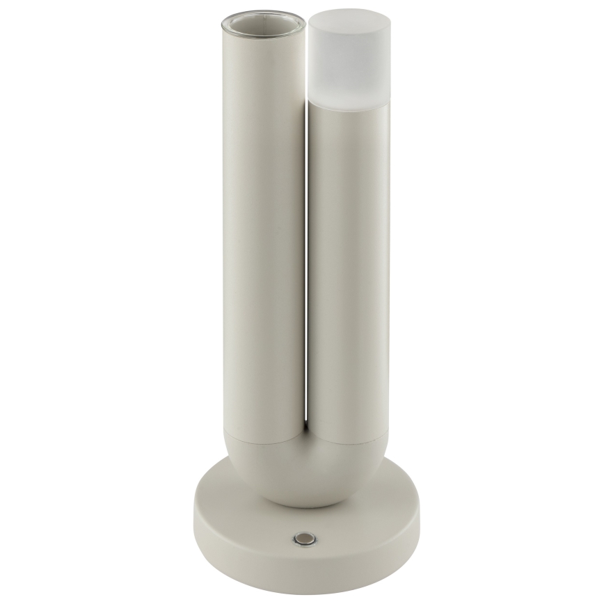 Brilliant - LED zatemnjiva polnilna zunanja namizna svetilka z upravljanjem na dotik SAYU LED/2,5W/5V 2700K 2600 mAh IP44 siva