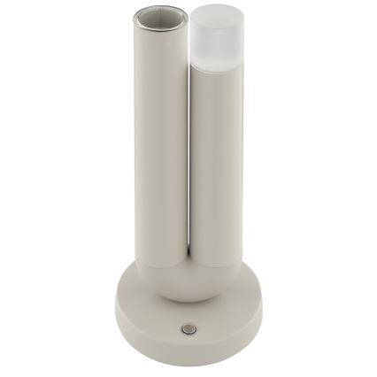 Brilliant - LED zatemnjiva polnilna zunanja namizna svetilka z upravljanjem na dotik SAYU LED/2,5W/5V 2700K 2600 mAh IP44 siva