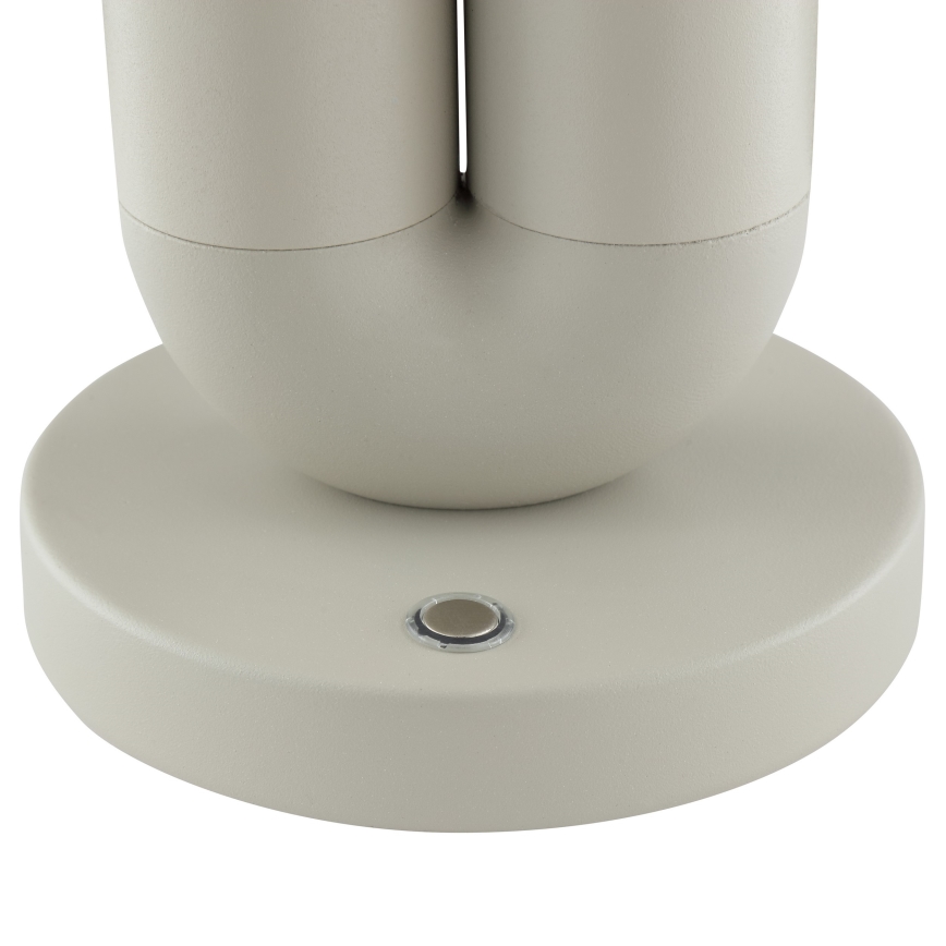 Brilliant - LED zatemnjiva polnilna zunanja namizna svetilka z upravljanjem na dotik SAYU LED/2,5W/5V 2700K 2600 mAh IP44 siva