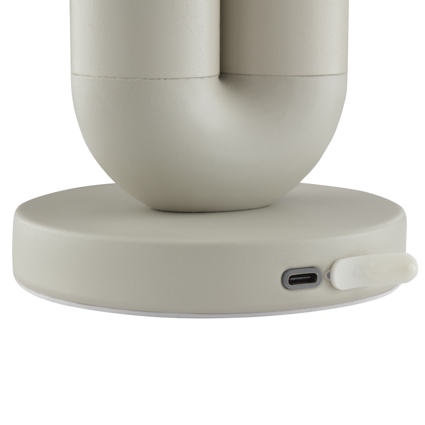 Brilliant - LED zatemnjiva polnilna zunanja namizna svetilka z upravljanjem na dotik SAYU LED/2,5W/5V 2700K 2600 mAh IP44 siva