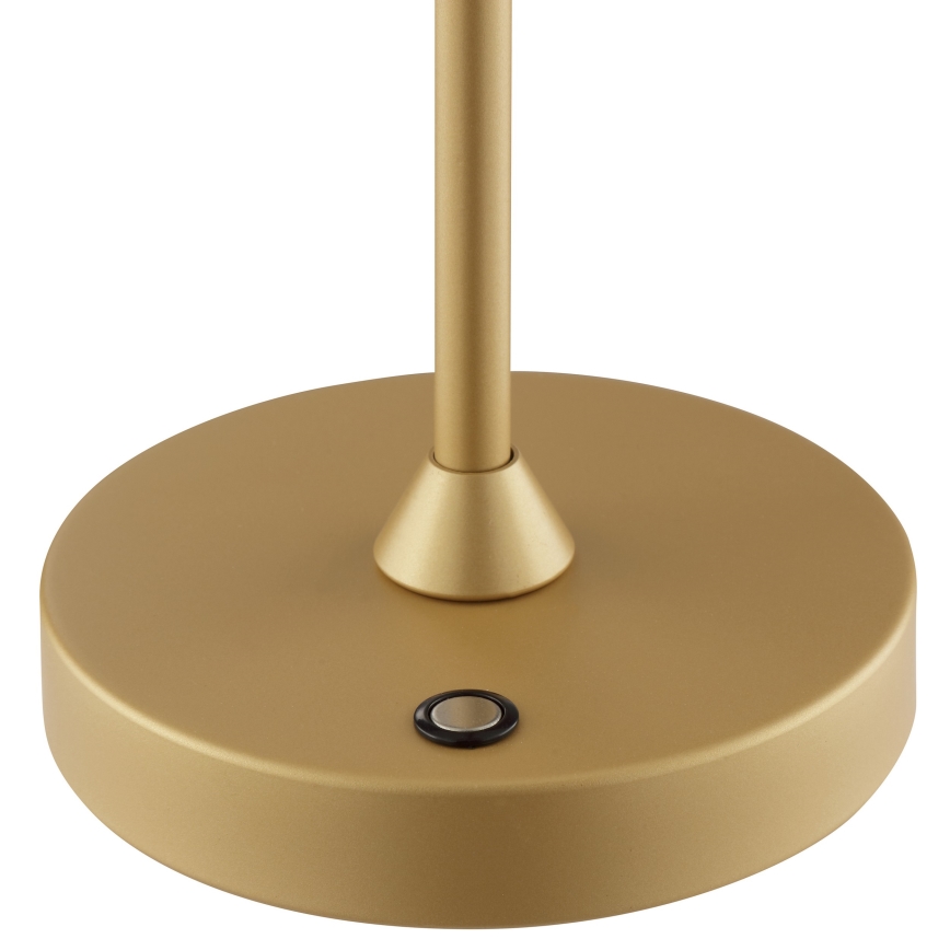 Brilliant - Zatemnjevalna polnilna zunanja namizna svetilka na dotik ELORA LED/2,5W/5V 2700K 2600 mAh IP44 zlata