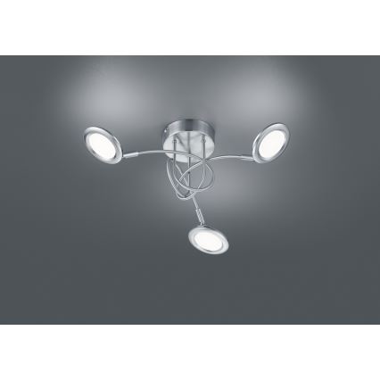 Brilliant - LED pritrjen stropni lestenec SESSION 3xLED/3,1W/230V 3000/4000/6500K matni krom
