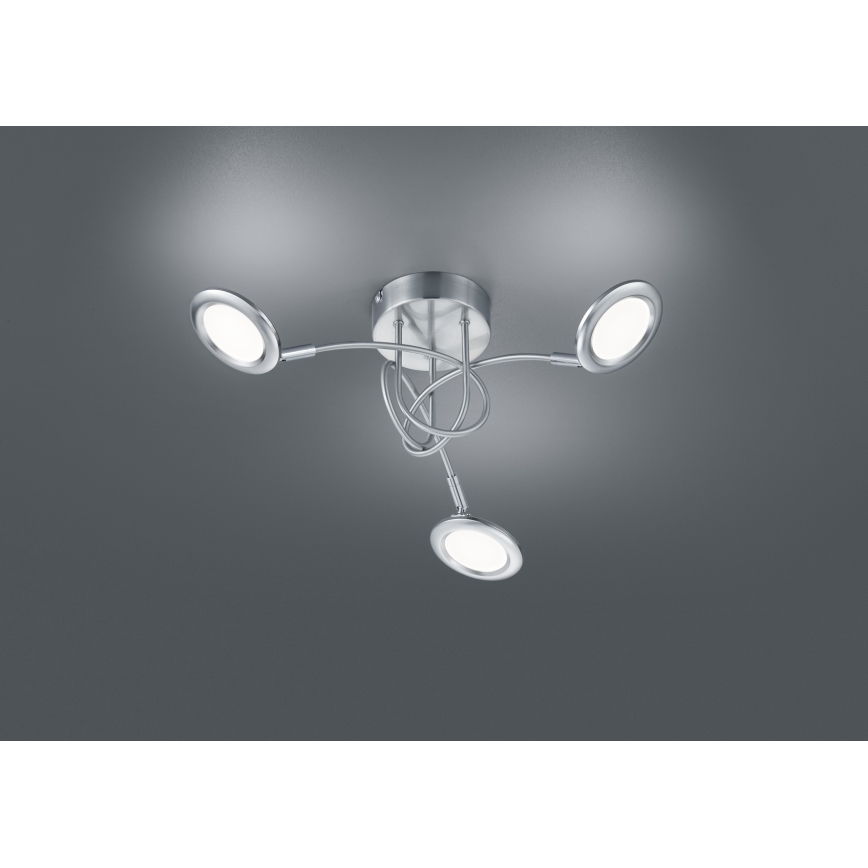 Brilliant - LED pritrjen stropni lestenec SESSION 3xLED/3,1W/230V 3000/4000/6500K matni krom