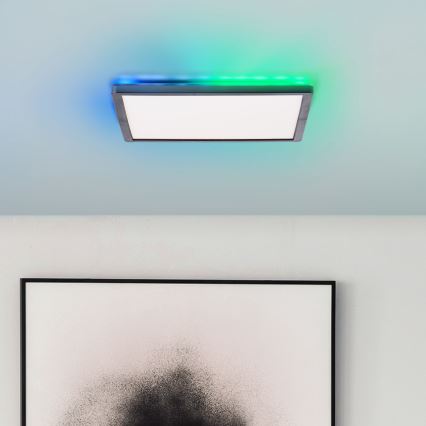 Brilliant - LED RGBW Zatemnitvena stropna svetilka SALTERY LED/20W/230V 3000-6500 + Daljinski upravljalnik