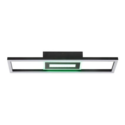 Brilliant - LED RGBW zatemnjujoča stropna svetilka BESSON LED/20W/230V 3000–6500K črna + daljinski upravljalnik