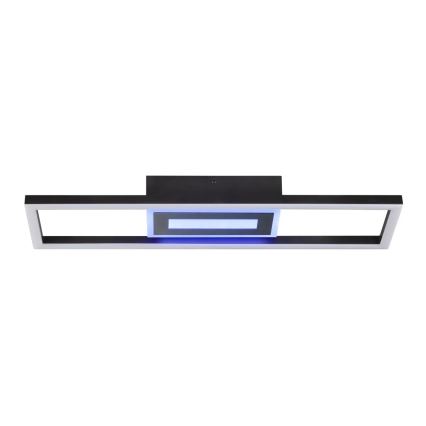 Brilliant - LED RGBW zatemnjujoča stropna svetilka BESSON LED/20W/230V 3000–6500K črna + daljinski upravljalnik