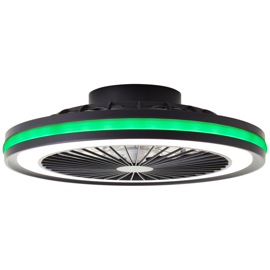 Brilliant - LED RGBW zatemnjevalno stropno svetilo z ventilatorjem PALMERO LED/40W/230V 2700-6500K premer 46,6 cm bež + daljinski upravljalnik