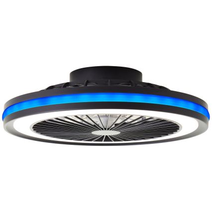 Brilliant - LED RGBW zatemnjevalno stropno svetilo z ventilatorjem PALMERO LED/40W/230V 2700-6500K premer 46,6 cm bež + daljinski upravljalnik