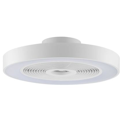 Brilliant - LED RGBW zatemnjevalna stropna svetilka z ventilatorjem CATANIA LED/37W/230V 2700-6500K, premer 48,6 cm, bela + daljinski upravljalnik