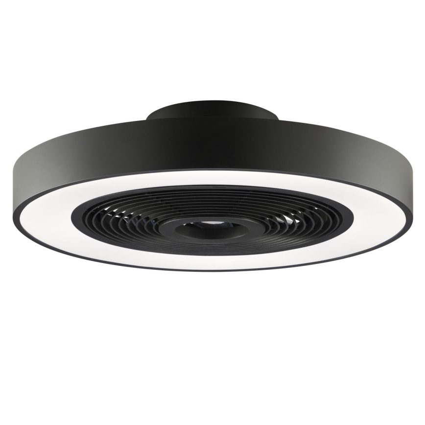 Brilliant - LED RGBW z možnostjo zatemnitve stropna svetilka z ventilatorjem CATANIA LED/37W/230V 2700-6500K premer 48,6 cm črna + daljinski upravljalnik