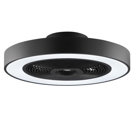 Brilliant - LED RGBW z možnostjo zatemnitve stropna svetilka z ventilatorjem CATANIA LED/37W/230V 2700-6500K premer 48,6 cm črna + daljinski upravljalnik