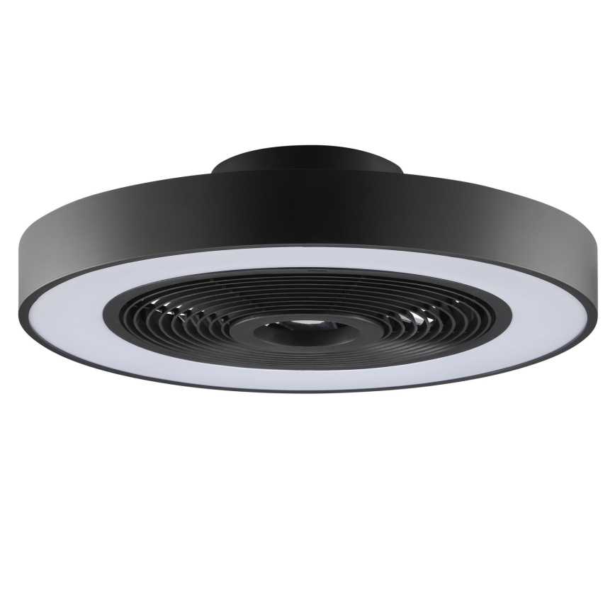 Brilliant - LED RGBW z možnostjo zatemnitve stropna svetilka z ventilatorjem CATANIA LED/37W/230V 2700-6500K premer 48,6 cm črna + daljinski upravljalnik