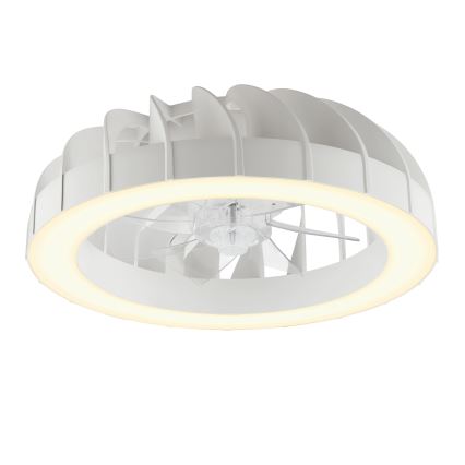 Brilliant - LED RGBW Zatemnitveni stropni ventilator s svetilko FANORA LED/30W/230V 2700-6500K pr. 46 cm bela + Daljinski upravljalnik