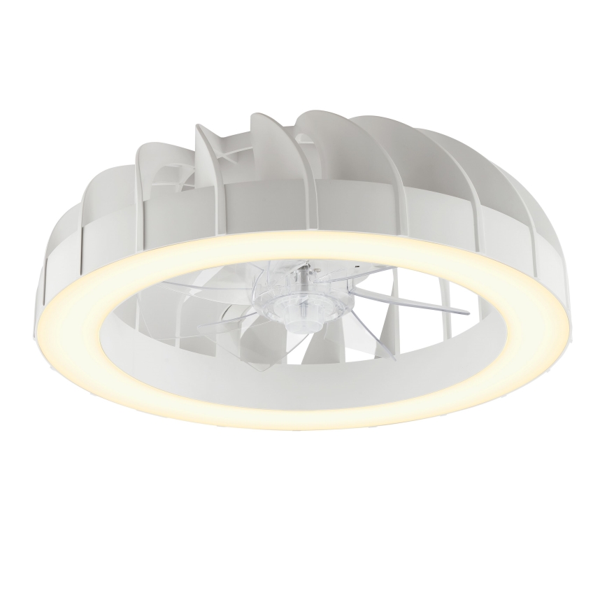 Brilliant - LED RGBW Zatemnitveni stropni ventilator s svetilko FANORA LED/30W/230V 2700-6500K pr. 46 cm bela + Daljinski upravljalnik