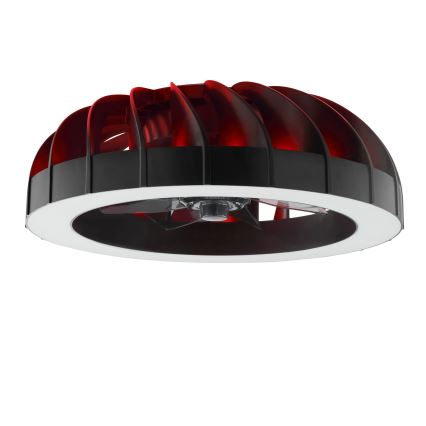 Brilliant - LED RGBW Zatemnitveni stropni ventilator s svetilko FANORA LED/30W/230V 2700-6500K pr. 46 cm črna + Daljinski upravljalnik