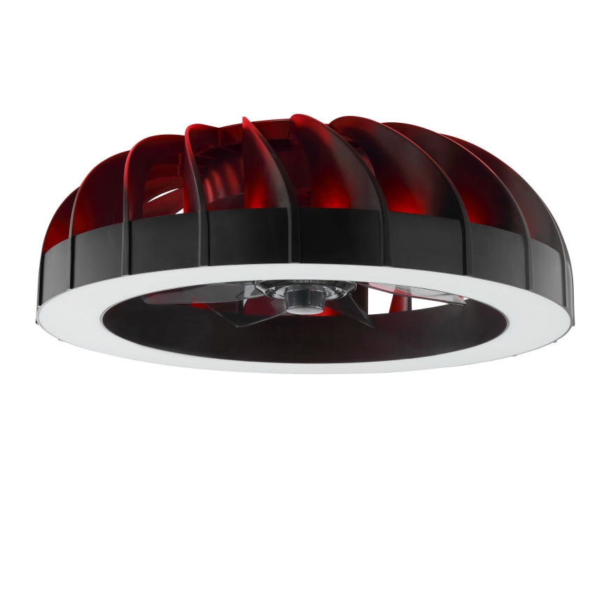 Brilliant - LED RGBW Zatemnitveni stropni ventilator s svetilko FANORA LED/30W/230V 2700-6500K pr. 46 cm črna + Daljinski upravljalnik