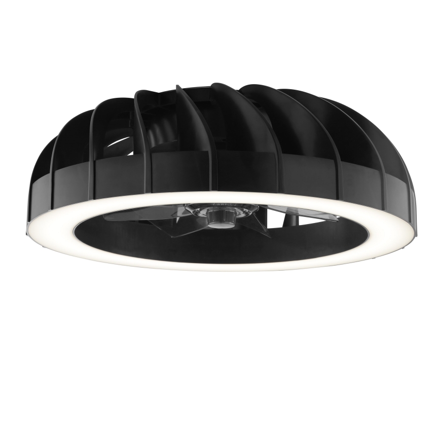 Brilliant - LED RGBW Zatemnitveni stropni ventilator s svetilko FANORA LED/30W/230V 2700-6500K pr. 46 cm črna + Daljinski upravljalnik