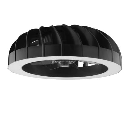 Brilliant - LED RGBW Zatemnitveni stropni ventilator s svetilko FANORA LED/30W/230V 2700-6500K pr. 46 cm črna + Daljinski upravljalnik